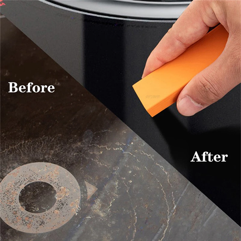 Easy Limescale Eraser Bathroom Glass Rust Remover Rubber Eraser Household Kitchen Cleaning Tools for Pot Scale Rust Brush