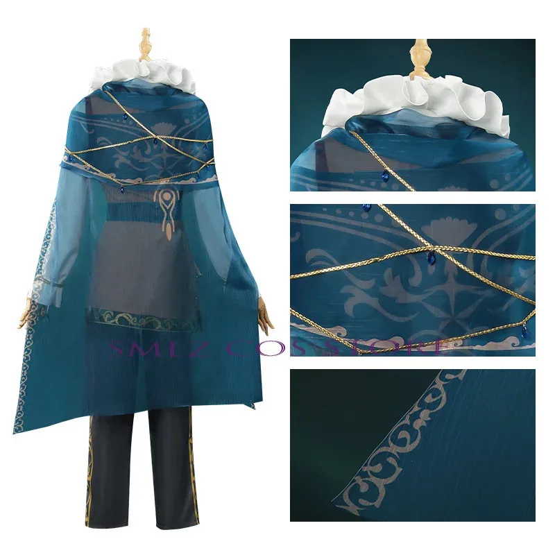 أزياء البروفيسور لوشينو ديروز التأثيرية الهوية على شكل حرف V أزياء رجل الشاعر كوس الموحدة بدلة الهالوين ملابس لعب الأدوار