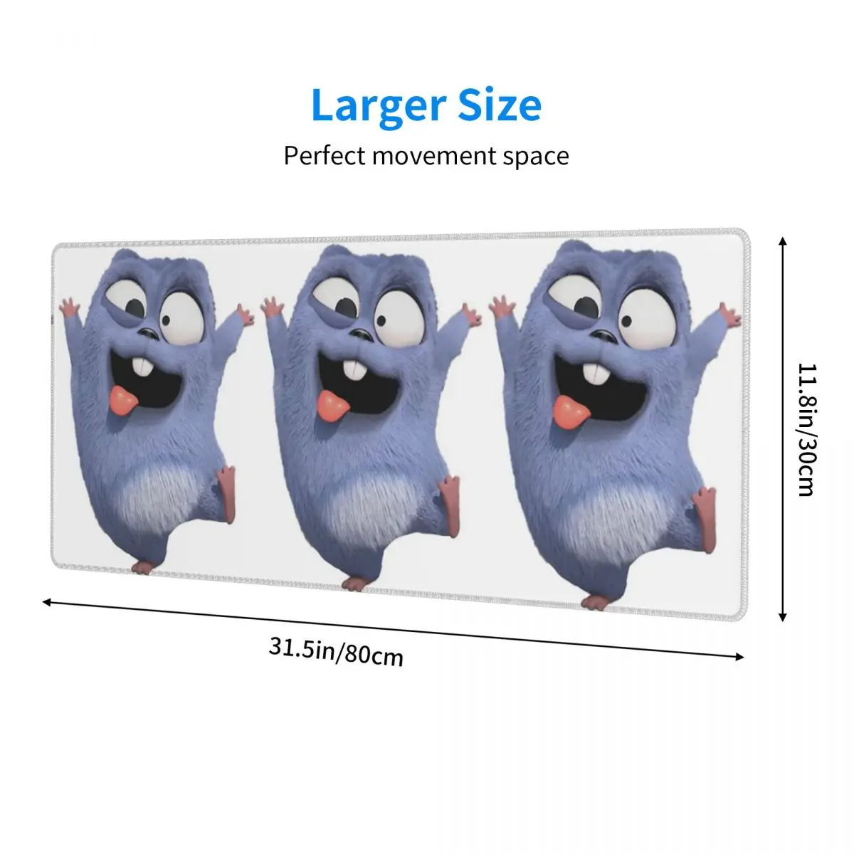 Large Mouse Pad Happy Lemmings Tabodi And Grizzy Gamer PC Laptop Mats Keyboard Carpet Computer Gaming Desk Mat
