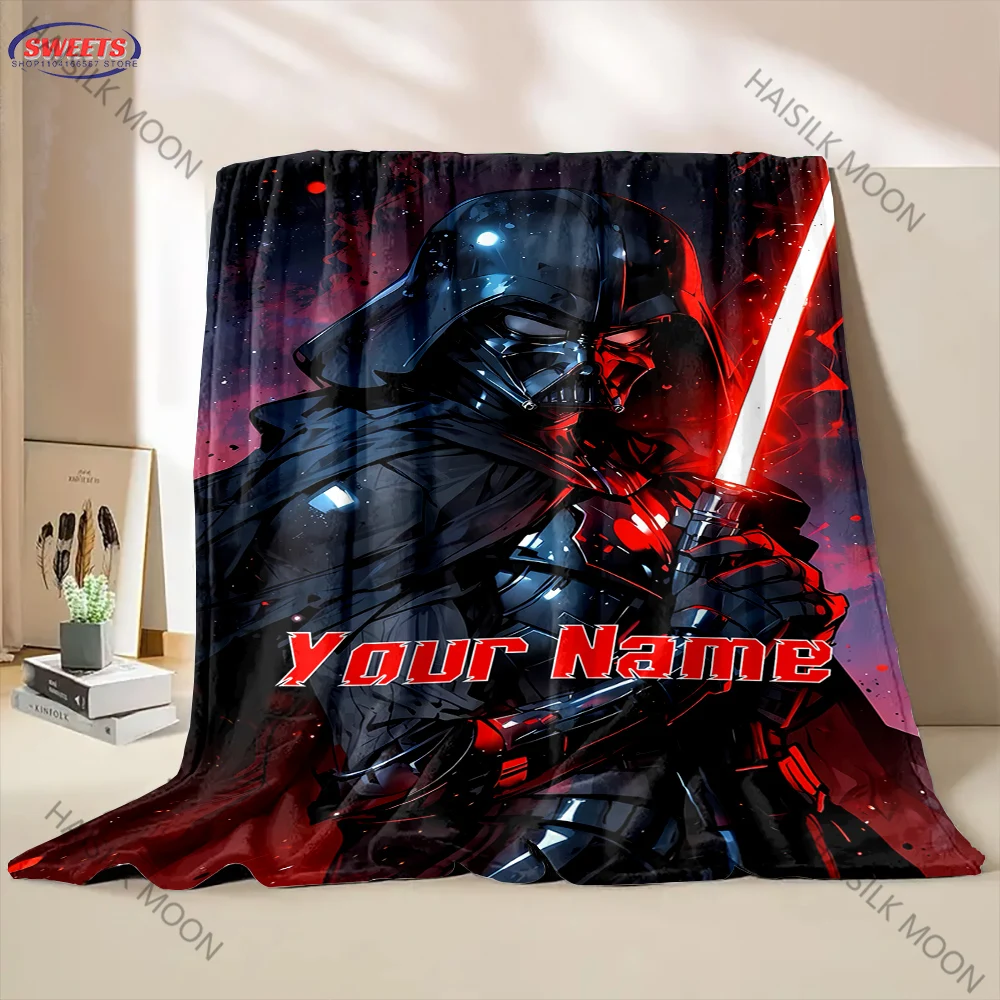 Customize Your Star Wars Blanket Personalized Name Customized Blanket Darth Vader Sofa Office Four Seasons Blanket Special Gift