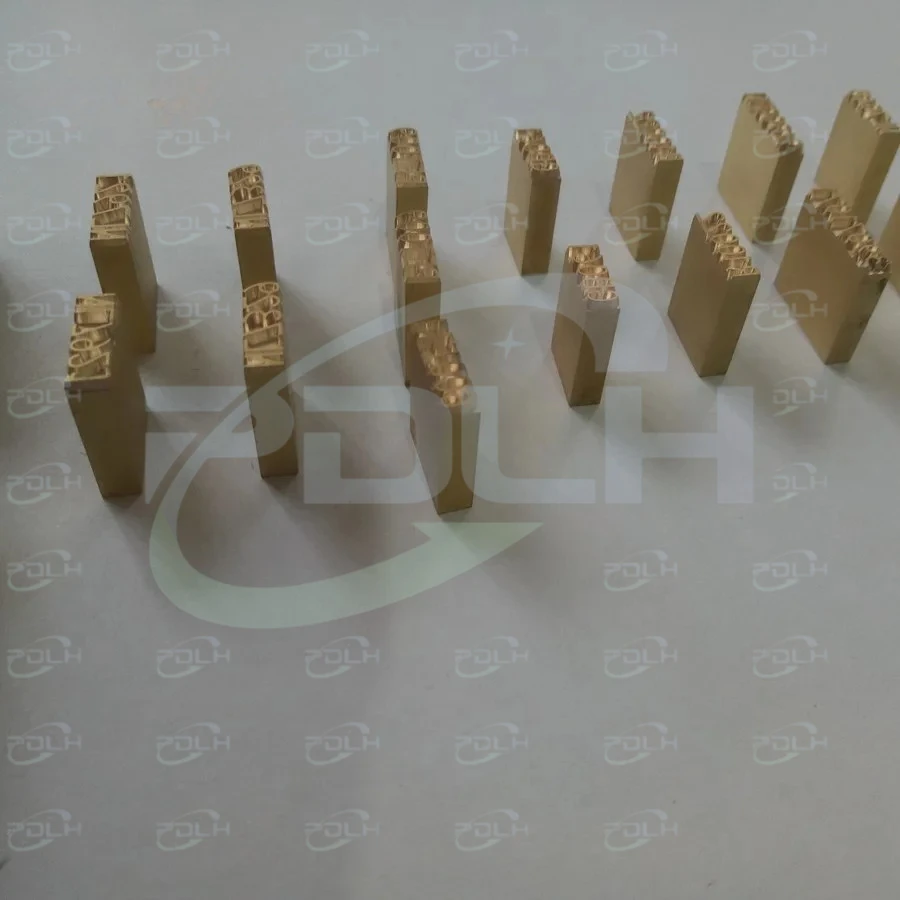 Freeshipping 2*4*13mm Hot Stamping Letters Metal Customize Block Type Size Base 13mm High And 4mm Wide Copper Letters
