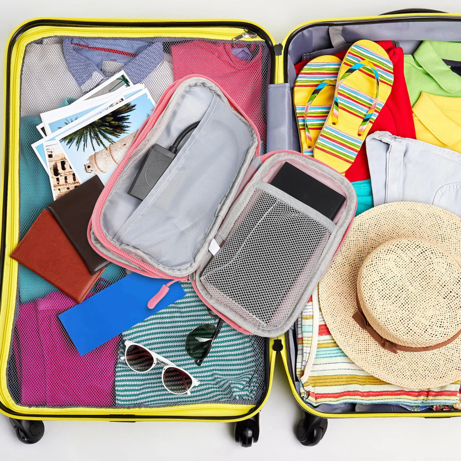 

1Pcs Digital Electronics Organizer Waterproof Shockproof Portable Travel Cable Bag Carrying Case for USB U Disk Memory