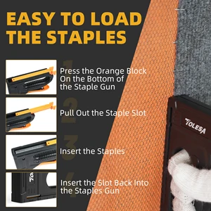 TOLESA-Tabancalar, Kelepçeler, Hafif Ahşap, Zımbalar, Evde Kullanım için Kitaplar, çivi Tabancası, 1200 Zımbalı Ev Dekorasyonu, Marangozluk Aletleri 8 çivi tabancasının çiviye en çok satışı - №6