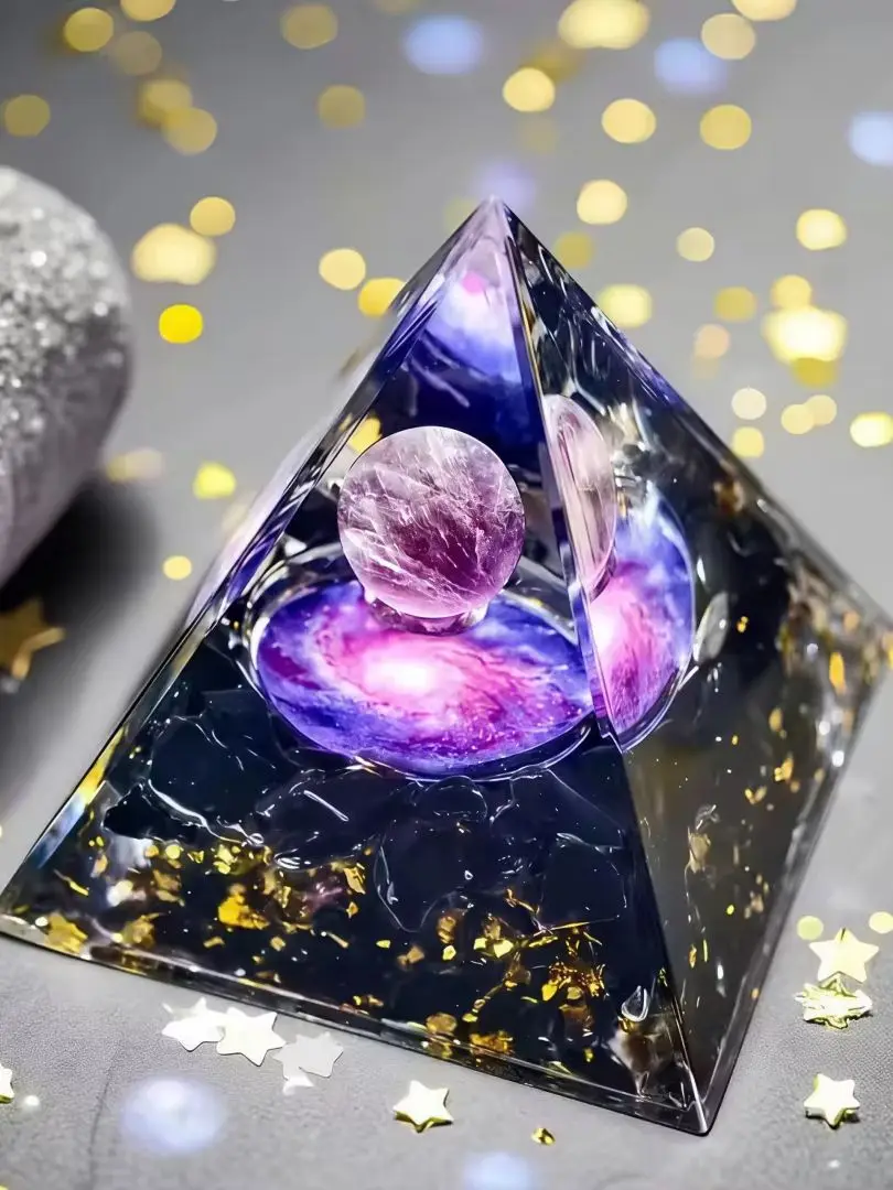 1 Stück Pyramiden-Ornament, Energiepyramide, geeignet als Heimdekoration, Weihnachtsgeschenk für Familie und Freunde, Geburtstagsgeschenk – Detail 5