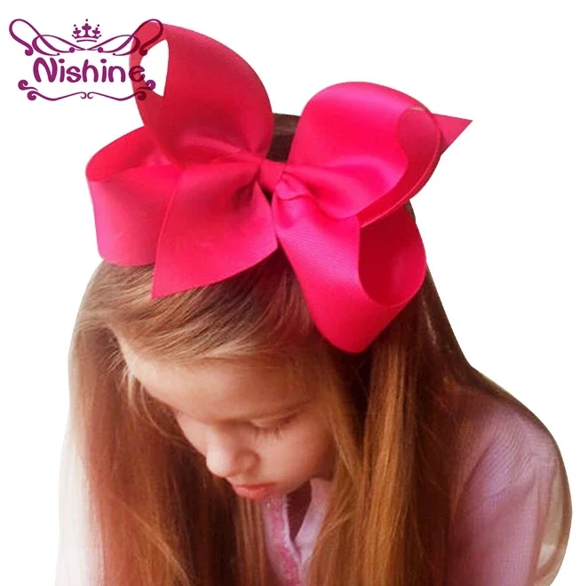 1PCS 6 Inch Boutique Big Ribbon Bows Hair Clips for Baby Girls Barrettes Children Accessories Hairpins Headwear Photo Props