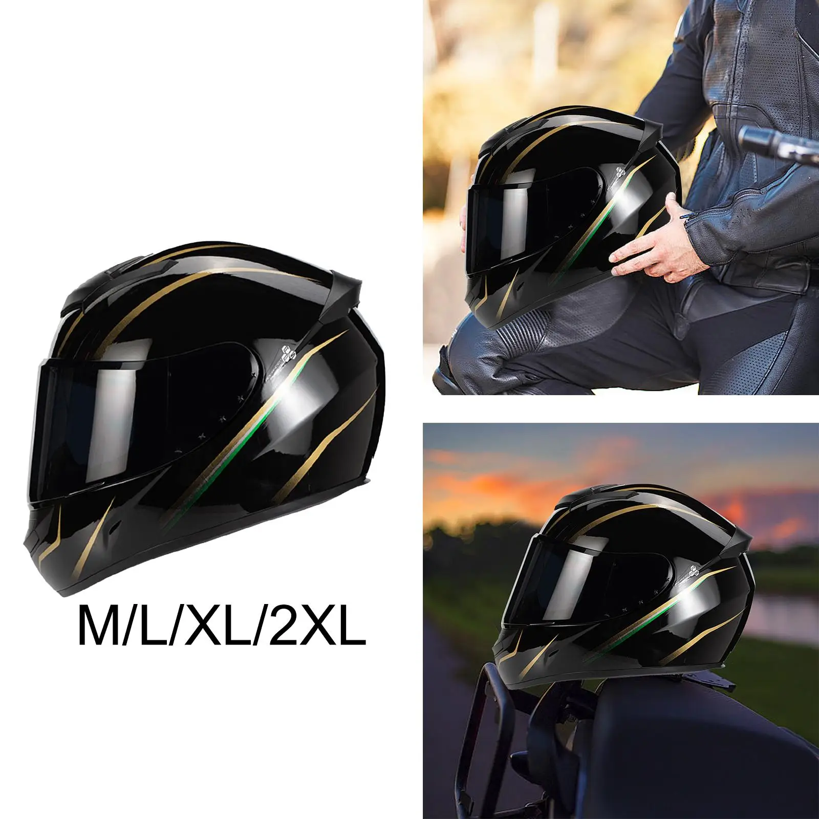 

Full Face Helmet with Visor Women Men Traveling Mountain Bike Cycling Accessories Riding Comfortable Dirtbike Motorcycle Helmet