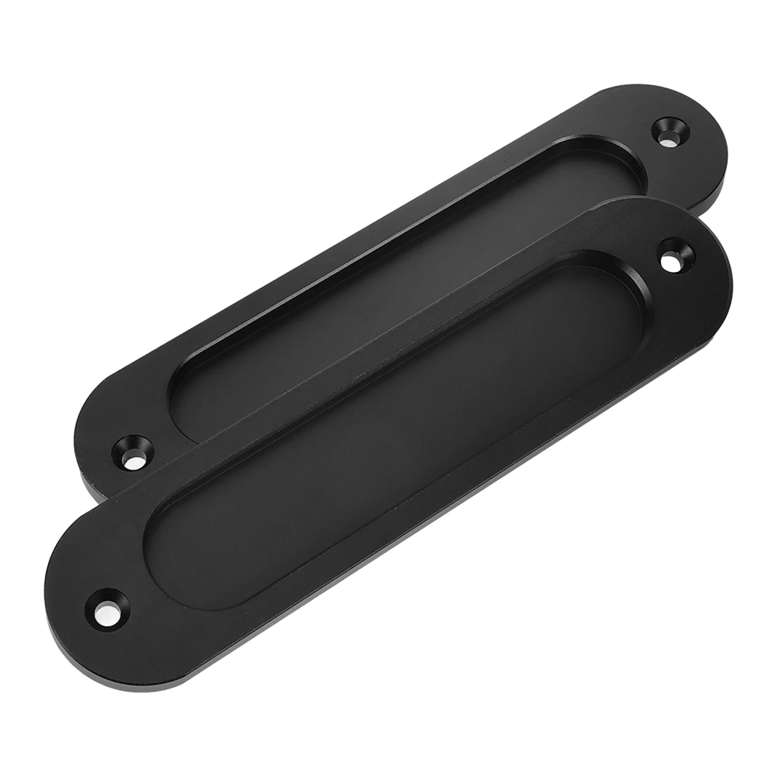 

2pcs Recessed Cabinet Handle Hidden Durable niture Door Grip Concealed Sliding Closet Handle Replacement Glass