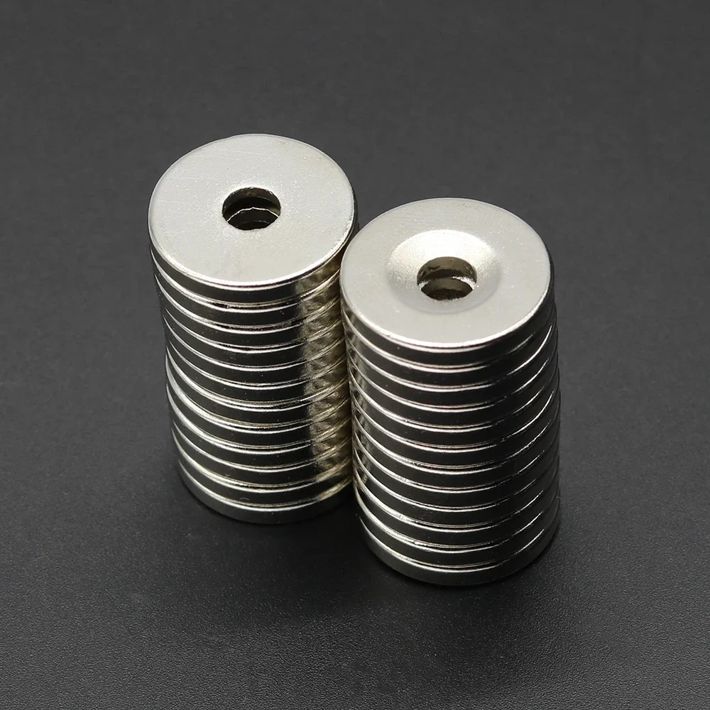 20x3-5mm Super Strong Magnet Powerful Neodymium Magnets N35 with holes NdfeB Permanent Magnetic imanes Refrigerator Magnet