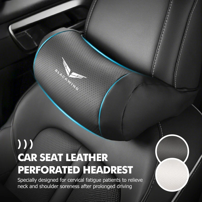 Perforated Headrest Car Headrest Seat Neck Pillow Protector For Cadillac Escalade CTS ATS SRX STS XT5 XT4 XT6 XTS CT4 CT5 CT5-V