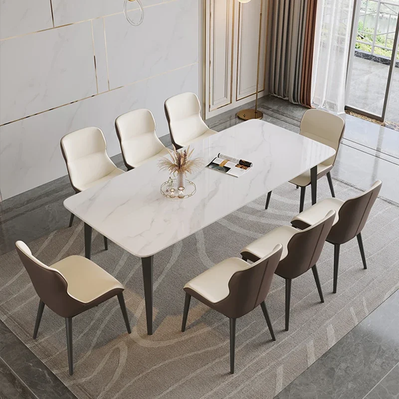 Tables Living Design Modern Luxury Tavolo Dining Tables Kitchen Nordic Party Marble Dining Room Pranzo Home Furniture SR50DT