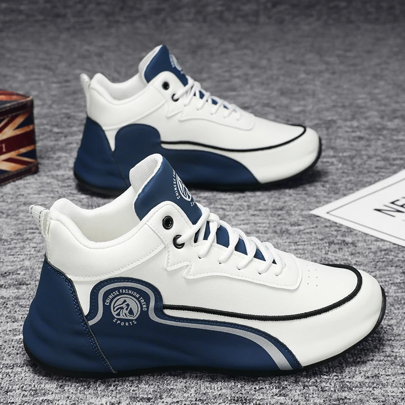 Zapatillas Casuales de Caña Alta para Hombre, Zapatos de Papá con Suela Gruesa a la Moda, Zapatos Versátiles Transpirables con Suela Blanda Antideslizante para Hombre, Zapatos Deportivos de Moda para el Día a Día que Aumentan la Estatura