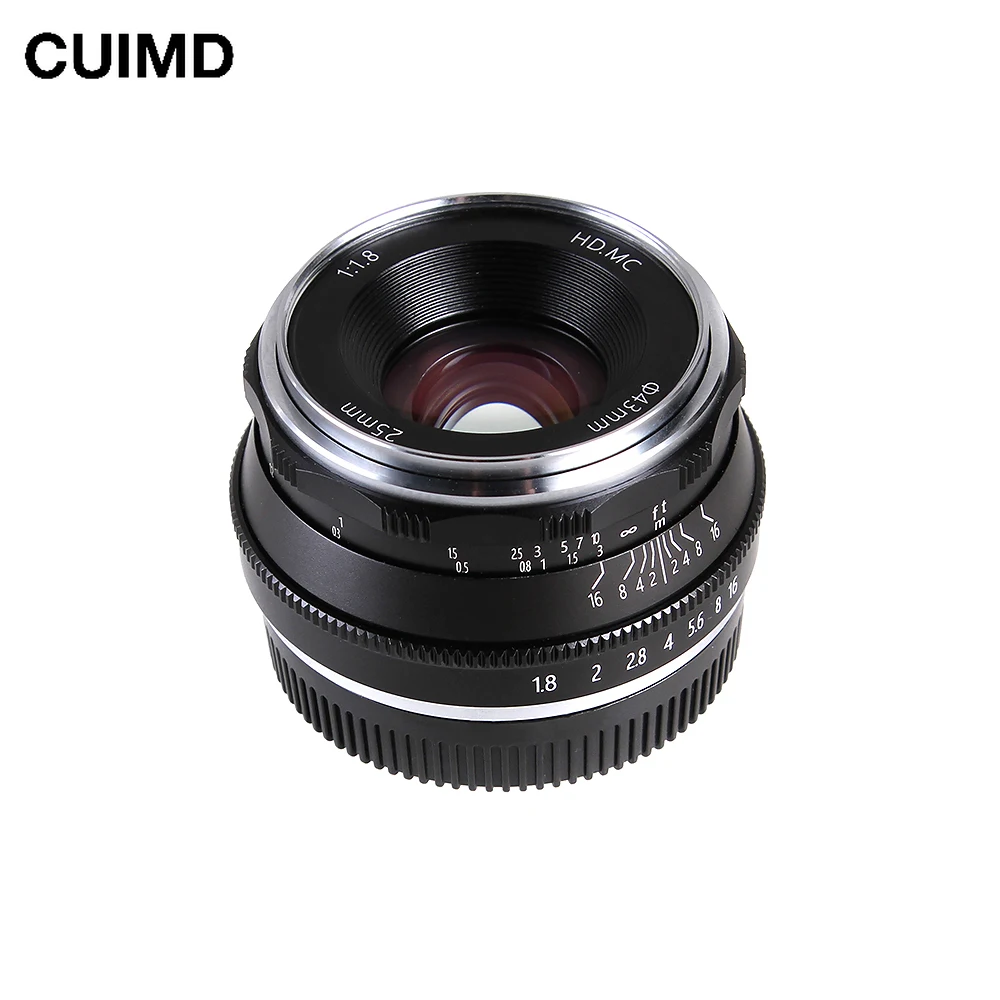 

25mm F1.8 Prime Lens Manual Focus for Canon EF-M Mount EOS M M1 M2 M3 M5 M50 M6 M10 M100 Mirrorless Camera