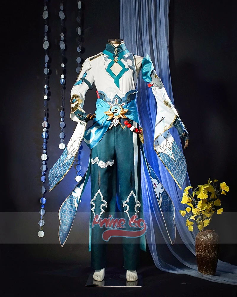 Honkai Star Rail Dan Heng Cosplay Kostüm mit Drachen hörnern Unbibitor Lunae neue Haut Spiel Uniform Halloween Outfit C08164-AA