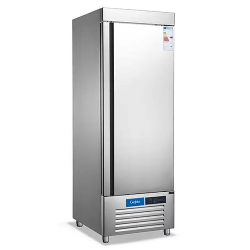 Fan Cooling Stainless Steel Commercial Single Door Upright Freezer Kitchen Refrigeration Equipment