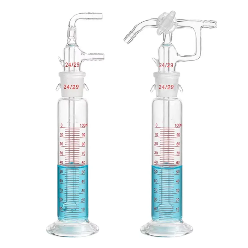 Bubble bottle cold atomic absorption tube mercury meter absorption bottle three-way piston reduction bottle