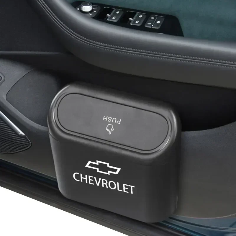 

Car Trash Bin Hanging Case Storage Box Square Auto Interior Accessory for Chevrolet Spark Sonic Camaro Volt Bolt Cruze 2 3 4 5