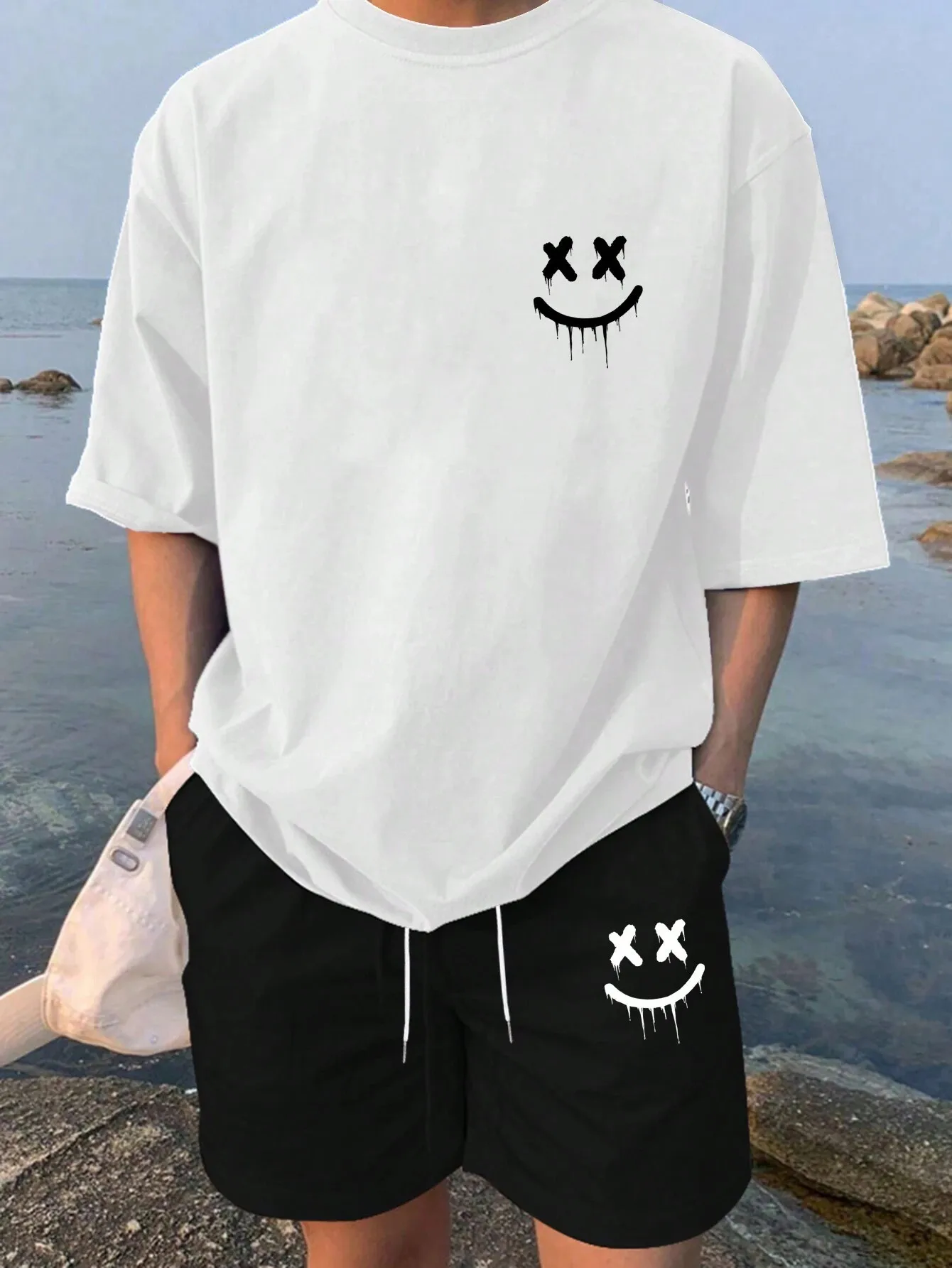 

2026 Summer Men's Suit with 3D Printed Pattern Breathable Lightweight Comfortable Fashionable and Outdoor Style Men's Clothing