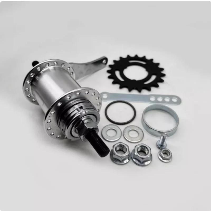 Authentic Retro Bicycle Aluminum Alloy, Reverse Brake Hub, EN Foot Brake, Shaft Skin