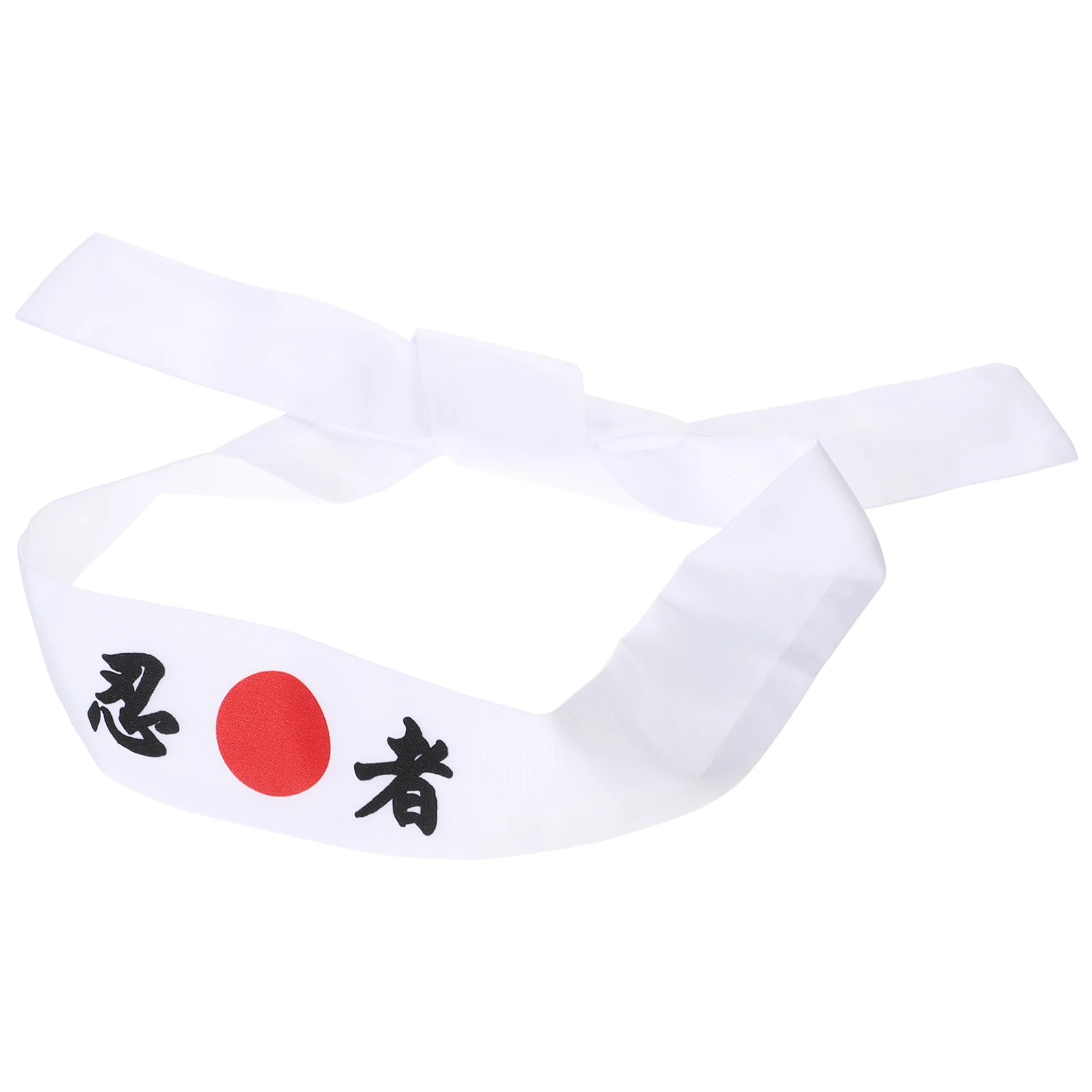 

Ninja Headband Japanese Print Cotton Chef Sports Hairband White Samurai Hachimaki For Cooking Exercise Washing