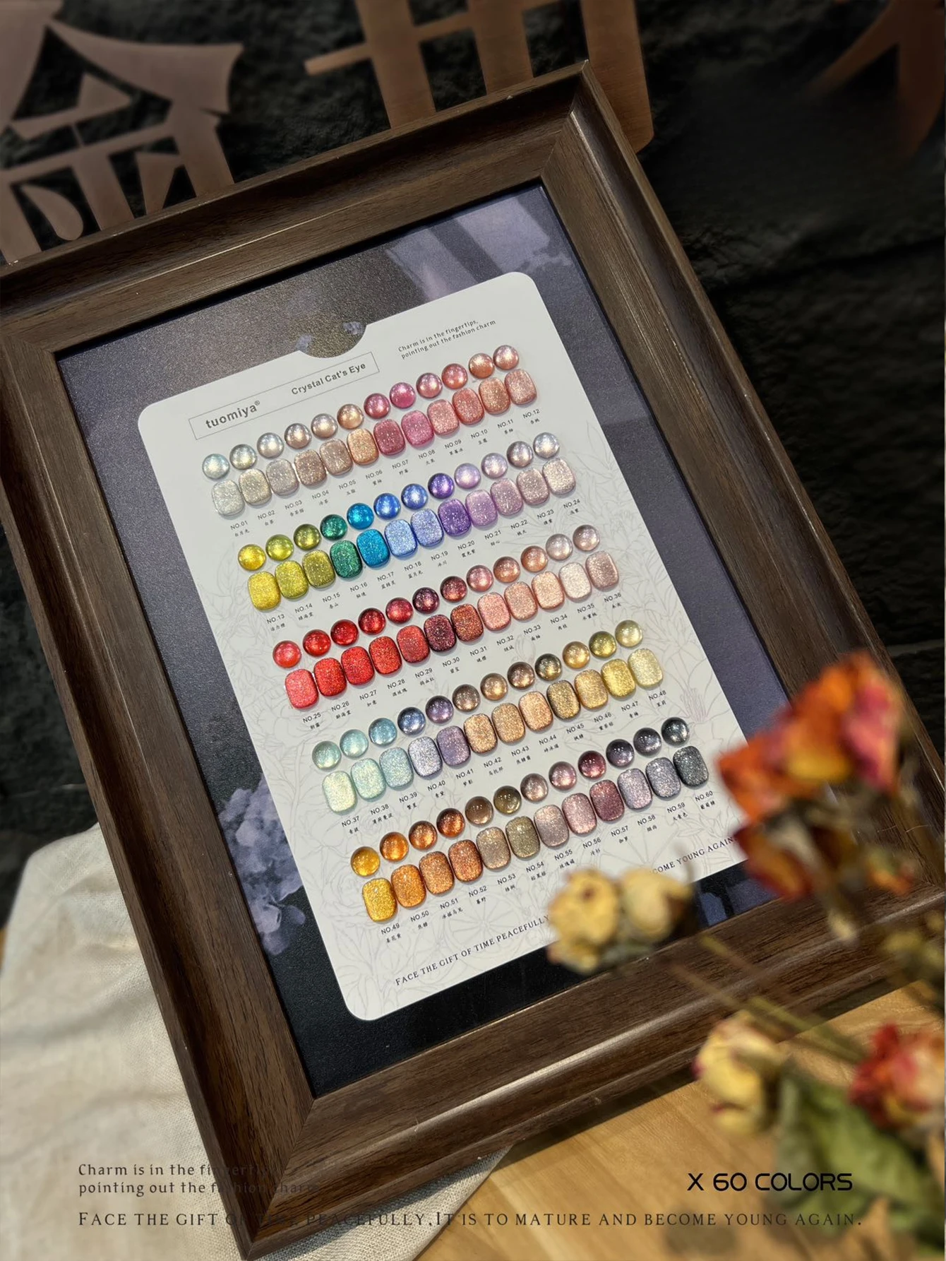 Set di smalti per unghie da 60 colori da 15 ml, smalto gel UV LED Soak Off con carta colorata, nail art per l'estate blu viola arancione verde Gl