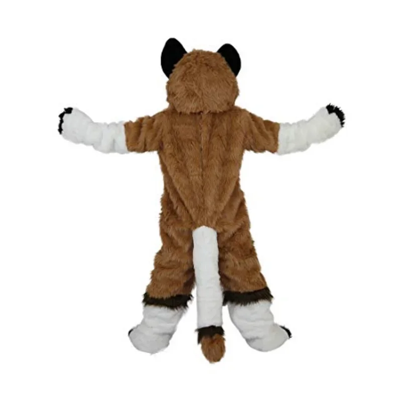 Husky Mascot fursuit Brown Fox Dog Cartoon Cosplay Costume for Adult