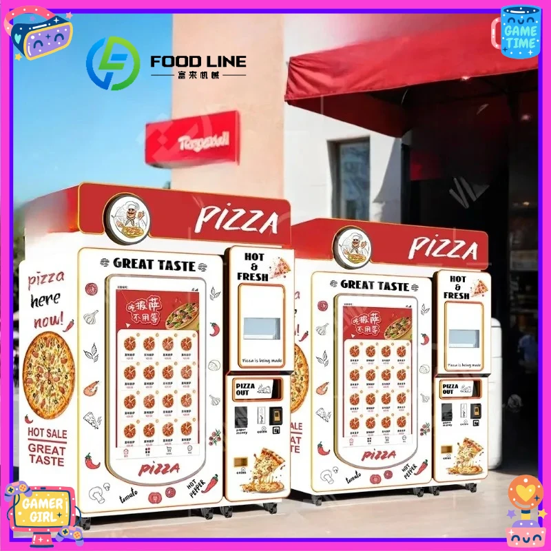 3 Minutes Fast Pizza Vending Machine Custom Mini Oven Easy Operate Self Service Commercial Automatic Vendor