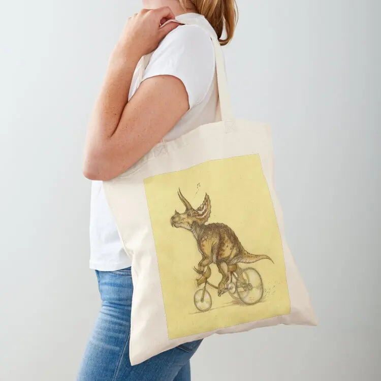 

Tricycling Triceratops. Tote Bag tote bags men Women's shopper bag tote bag women sac pour femme