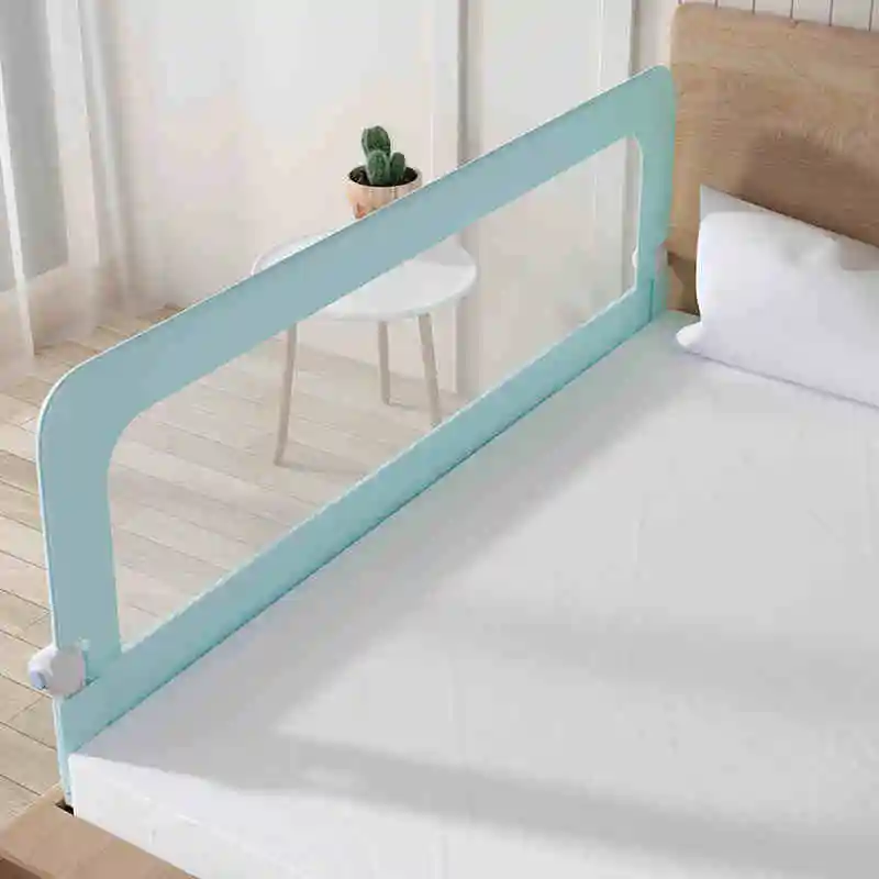 Baby Bedside Safety Rail Foldable Travel Bed Guard Children\'s Anti-Fall Bed Barrier Portable Single-Side Rail