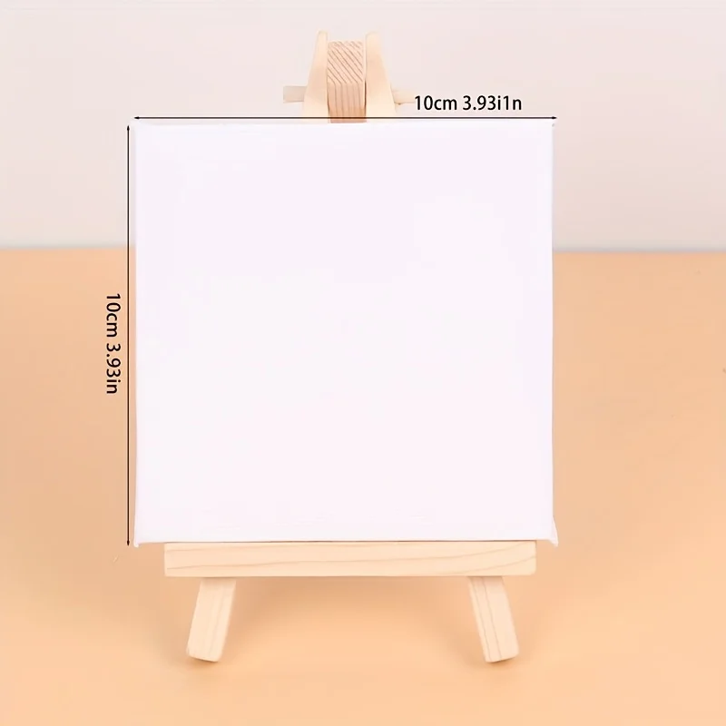Mini Easel Artists Mini Shelf Canvas Set Desktop Painting Kids Craft DIY Drawing Small Table Tripod Easel Display Holder Wood