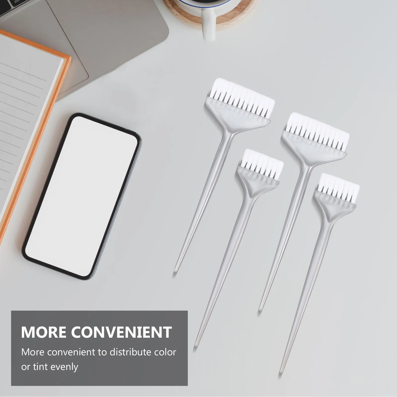 6Pcs Hair Dye Brush and Coloring Comb Combo Set Professional Hair Color Applicator for Salon Home Use Even Tint Distribution