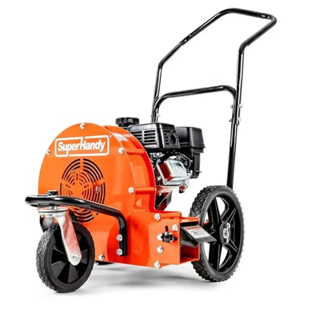 

Walk Behind Leaf Blower Wheeled Manual-Propelled 7HP 212cc 4 Stroke Wind Force 200 MPH 2000 CFM Durable Rust-Resistant Steel