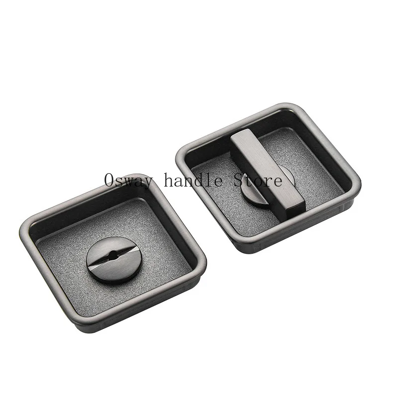 Pocket door Hardware wood sliding door lock with side handle Bedroom sliding door lock Kitchen bathroom
