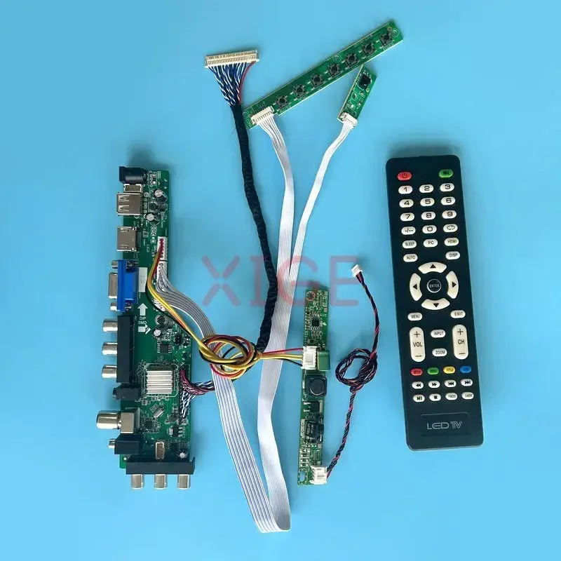 

For M215HCA M215HCJ M215HJJ M215HNE Driver Board Kit LCD Monitor 1920*1080 DVB Digital Signal 21.5" USB+DHMI+VGA+AV LVDS 30-Pin