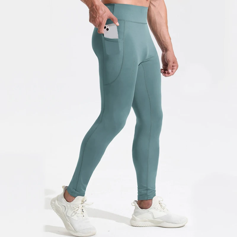 

Men Women Kid Children Running Long Tights GYM Pocket Pants Basketball Football Soccer Fitness Exercise Sport Hiking Leggings 07