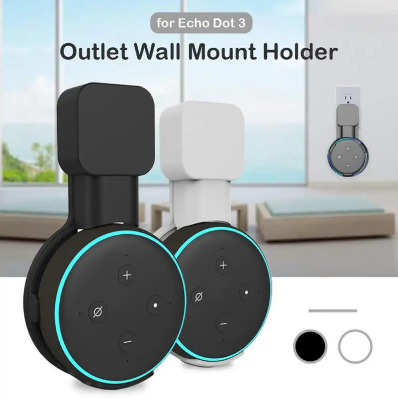 1/2/3PCS Outlet Wall Mount Table Stand Hanger for Amazon Alexa Echo Dot 3rd Gen Work with Amazon Echo Dot 3 , Holder Case Plug