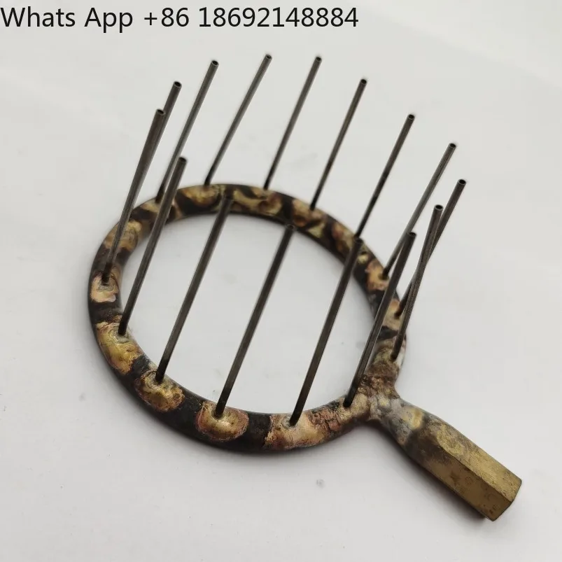 Special fire head for glass lamp workers, copper tube, stainless steel special fire head for piercing mouth, adjustable