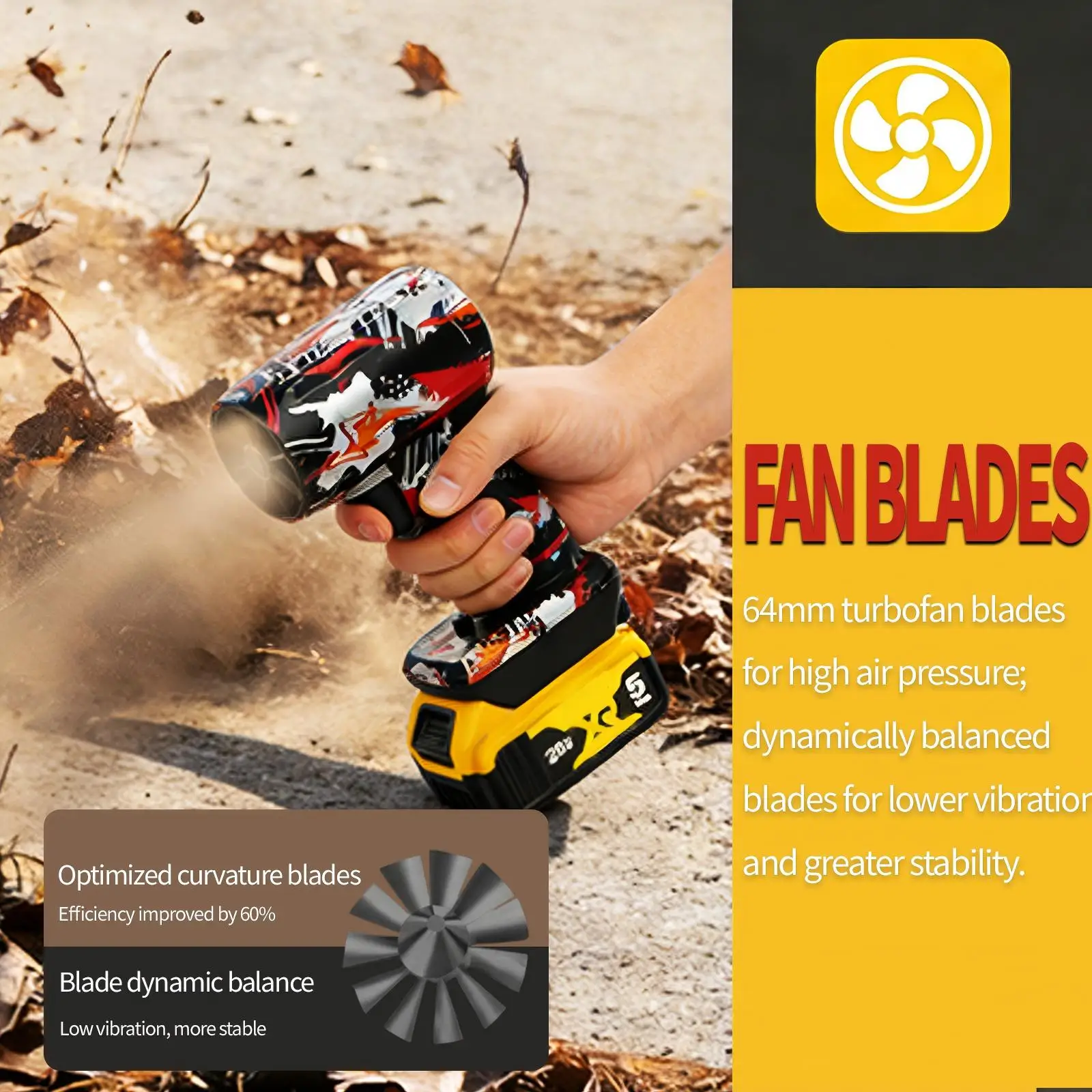 

High-performance, powerful turbofan with 50 bypass ratio, silver-red color,The rotational speed is 40,000 RPM,extensive use.