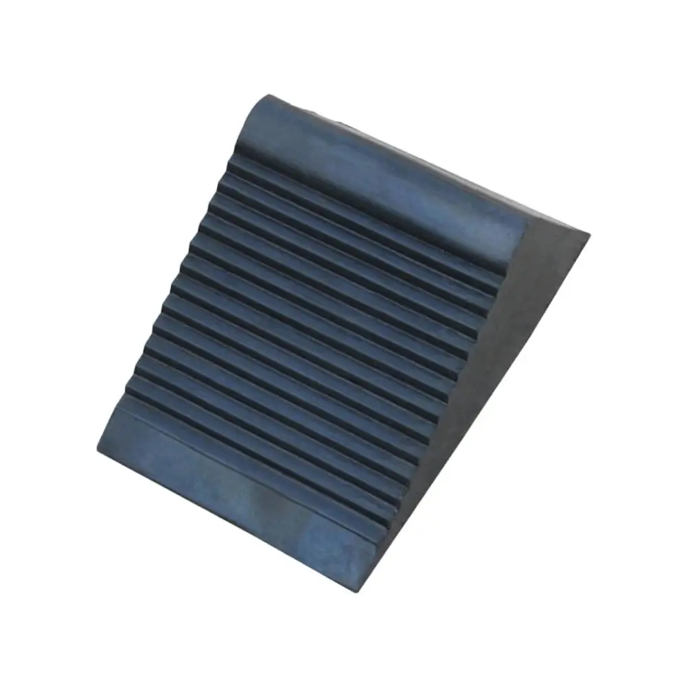 

Professional Car Control Durable Rubber Wheel Chock Heavy Duty Use Non Slip Bottom Maximized Grip Tire Triangle Pad
