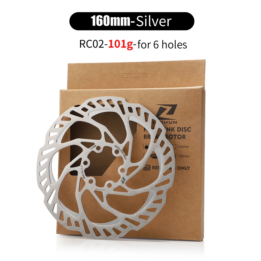 Lvzhun 自転車ディスクブレーキローター 140/160mm 6ボルト セントラル