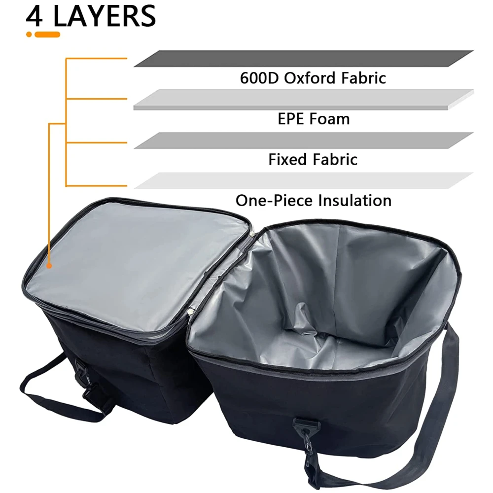 Upgrade 2PCS Cooler Bag Custom For Tesla Model Y Model 3 2017-2024 Front Trunk Storage Bag Organizers Travel Fresh-keeping Bag