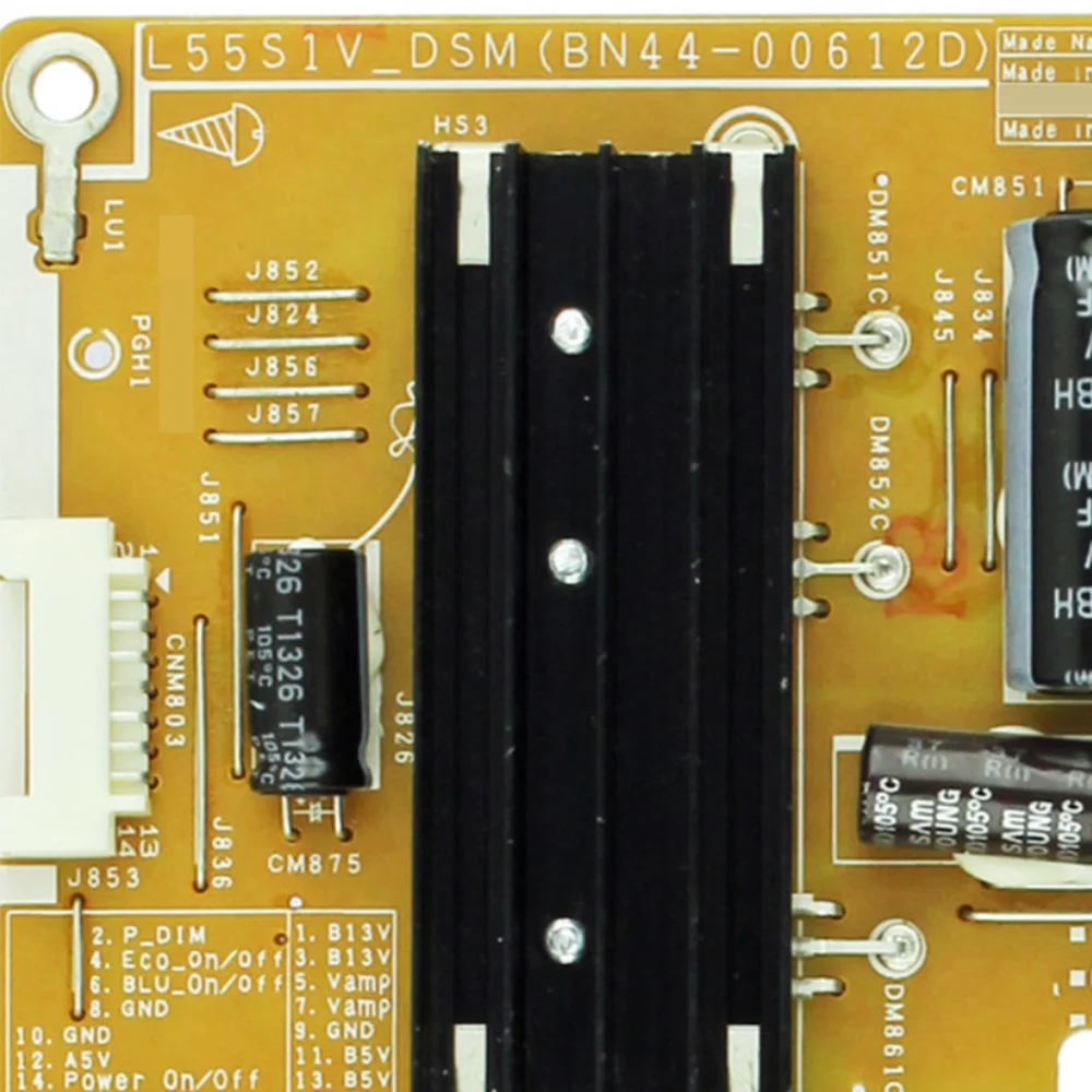 UE50F5500 UA50F5080AR UN50F6300AFXZA UA55F6300AJ UE50F5020AKXRU UE50F5700AWXZH 전원 공급 보드 L55S1V_DSM BN44-00612D