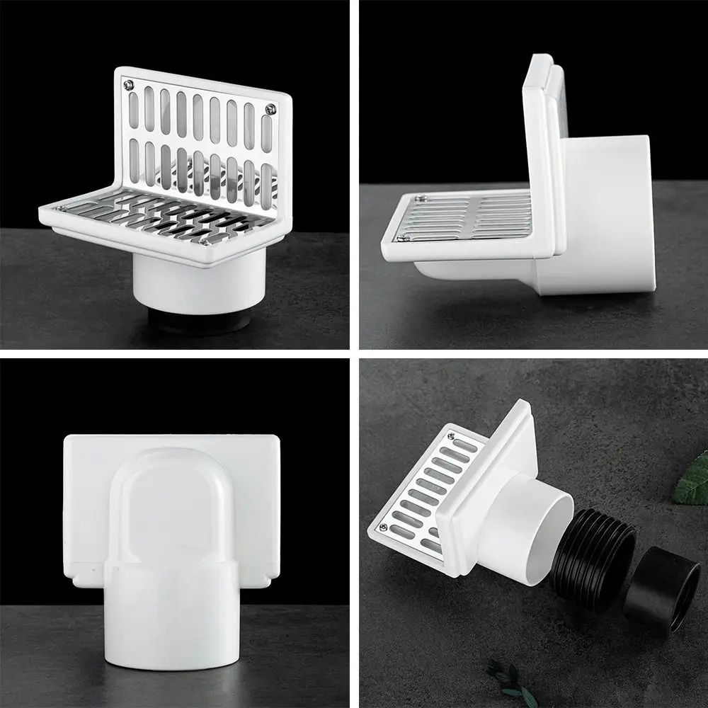 Downpipe Strainer Roof Side Row Floor Drain Leaf Debris Trap Anti-blocking Balcony Drainage Cover Downspout Protection Net