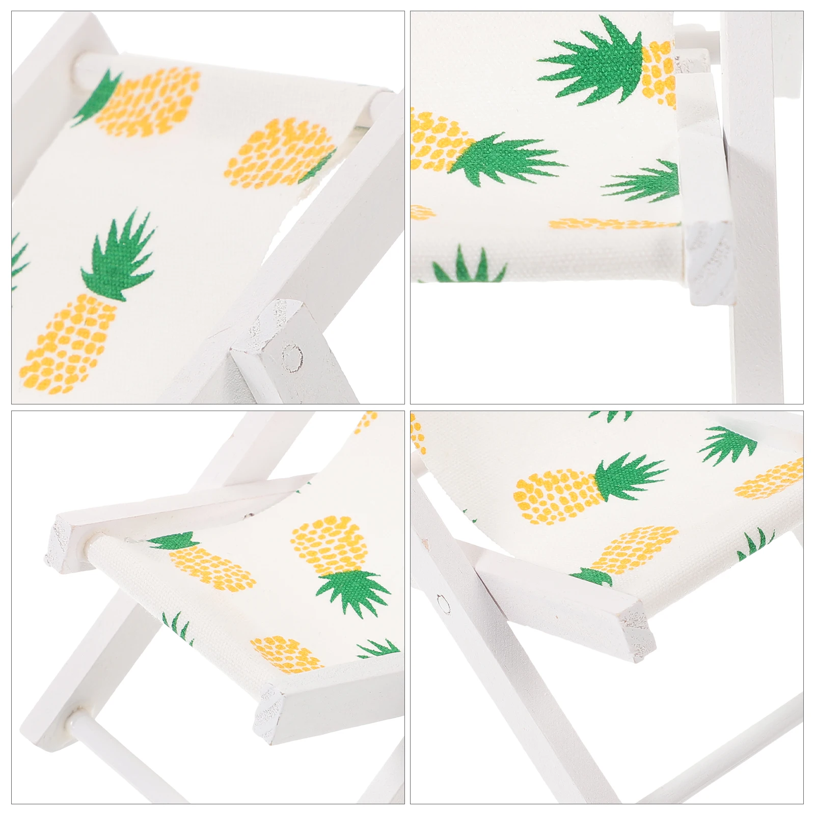 

Beach Chair Decoration Sunbath Coastal Dollhouse Small Model Statue Mini Travel
