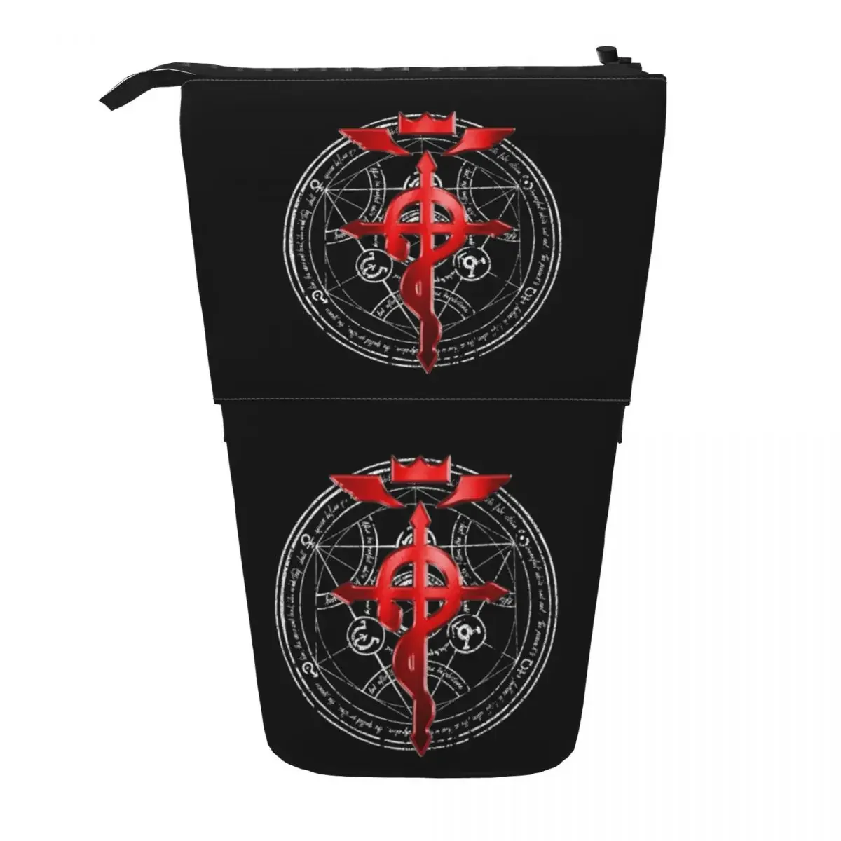 Fullmetal Alchemist Transmutation Symbol Reversibles Federmäppchen, Federtasche, Aufbewahrung, große Aufbewahrungsbox für Stifte, Federtasche für Jungen