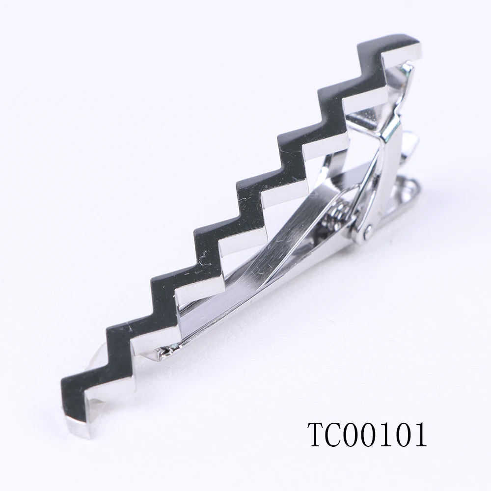 Tie Clip For Men Classic Meter Tie Clips For Men Black Golden Silvery Tie Bar For Regular Ties
