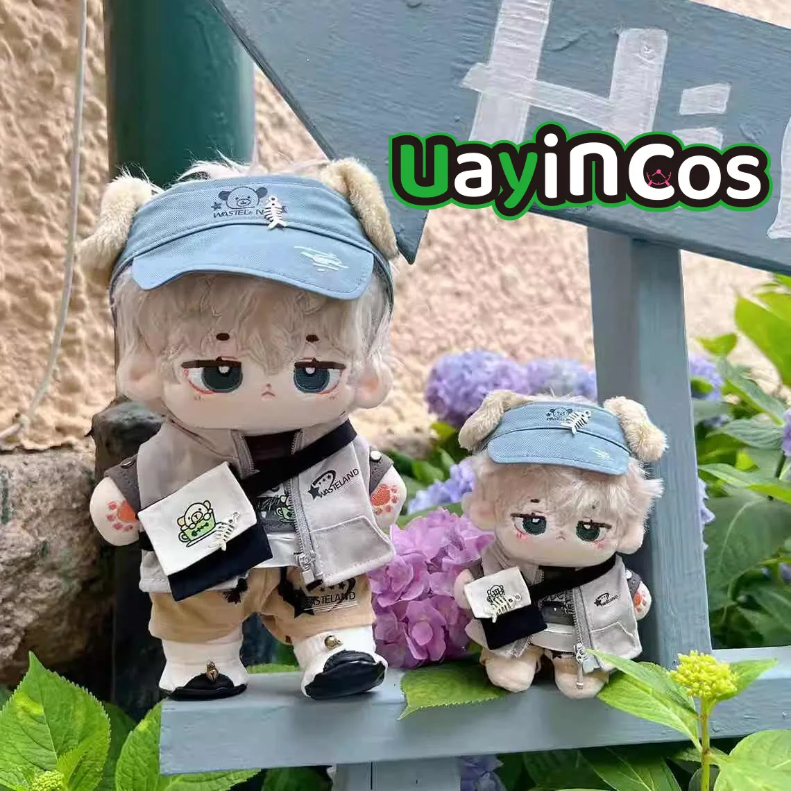 10cm 20cm Doll Clothes Baseball Uniform Hat Waistcoat Bag Costume Suit Stuffed Plush Doll Accessories Anime Toy Kids Gift