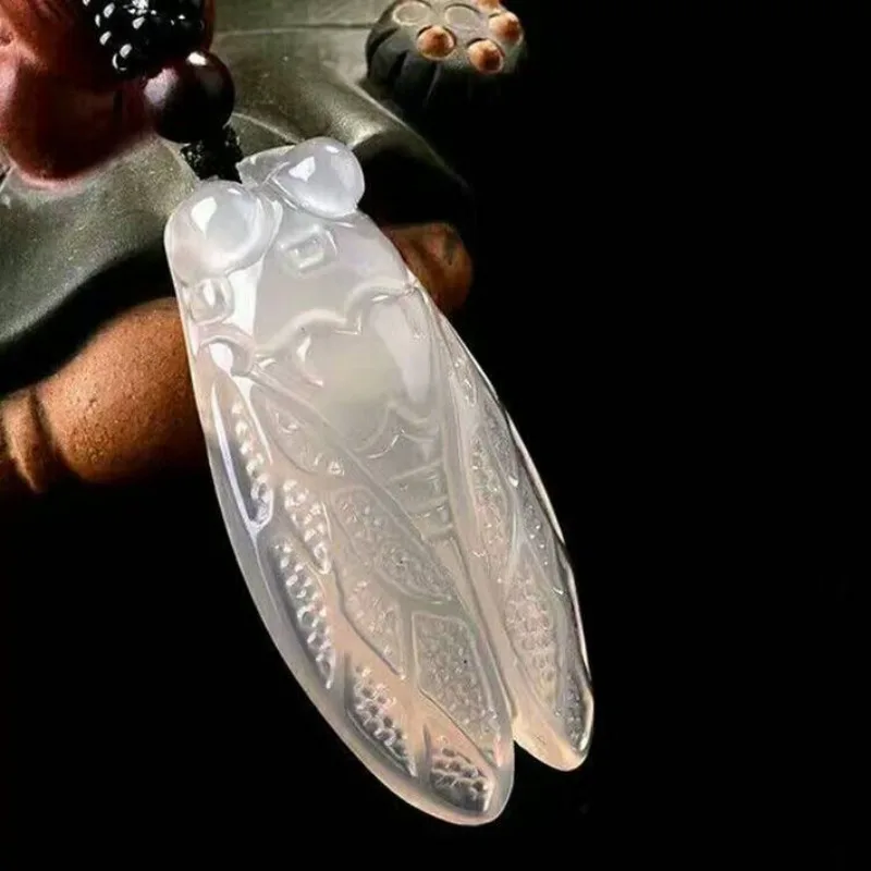 Natural Ice Agate and Chalcedony Make A Stunning Debut As Pendants, Necklaces, Men's and Women's Pendants, Couple Pendants