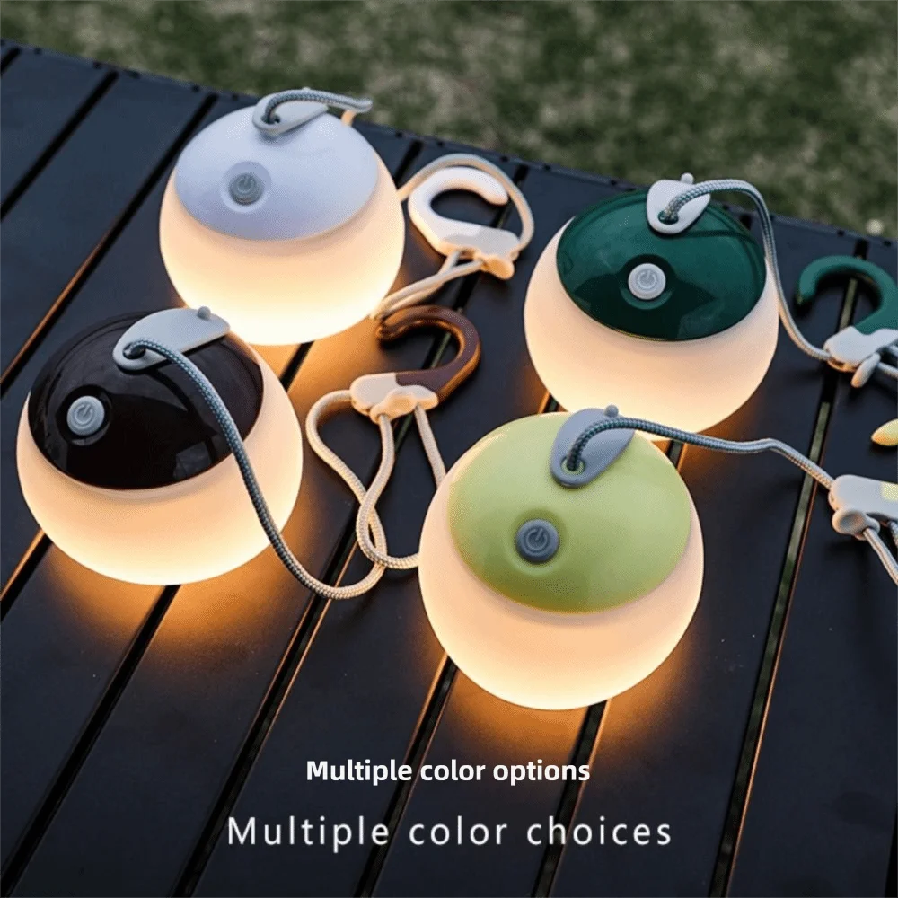 

Multifunctional Camping Lantern USB Rechargeable Waterproof Outdoor Lantern Silicone Material Warm Lighting Portable Lamp