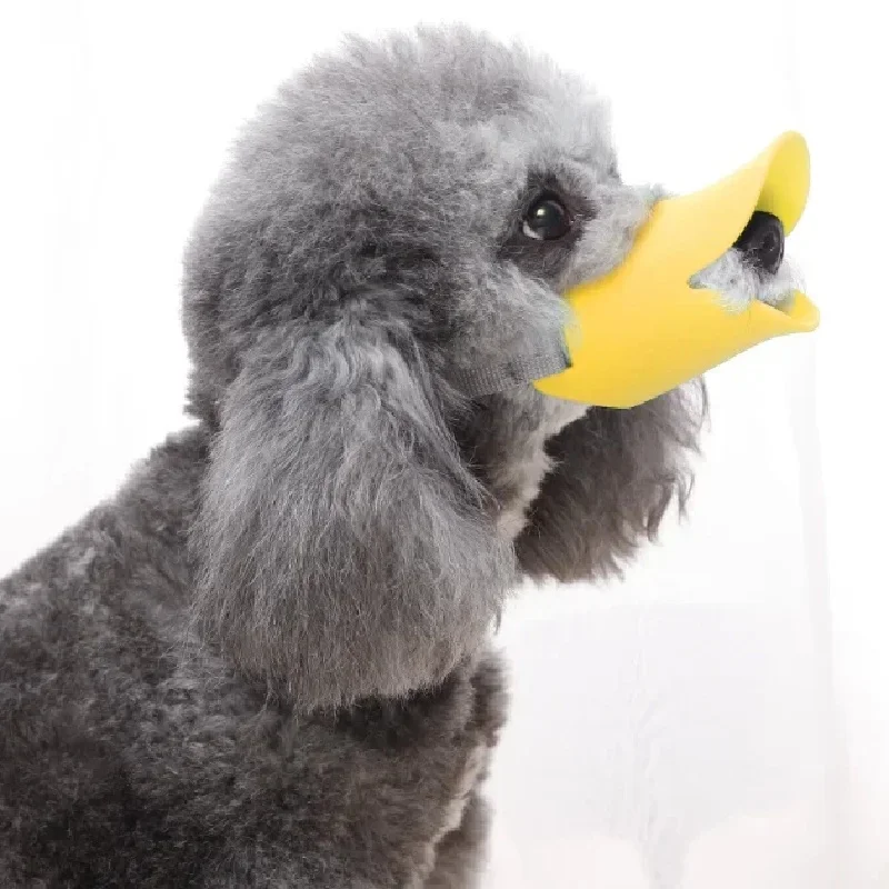 Adjustable Cute Duck Dog Mask TPR Anti Bite Dog Mouth Muzzle Stop Barking Pet Mouth Cover Small Large Dog - view 2