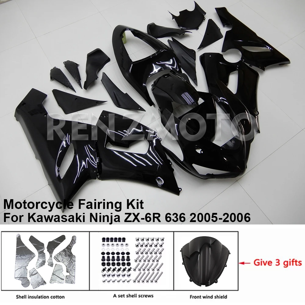 

K0605-104a Motorcycle Fairing Set Body Kit Plastic For Kawasaki Ninja ZX-6R 636 2005-2006 Accessories ABS Injection Bodywork